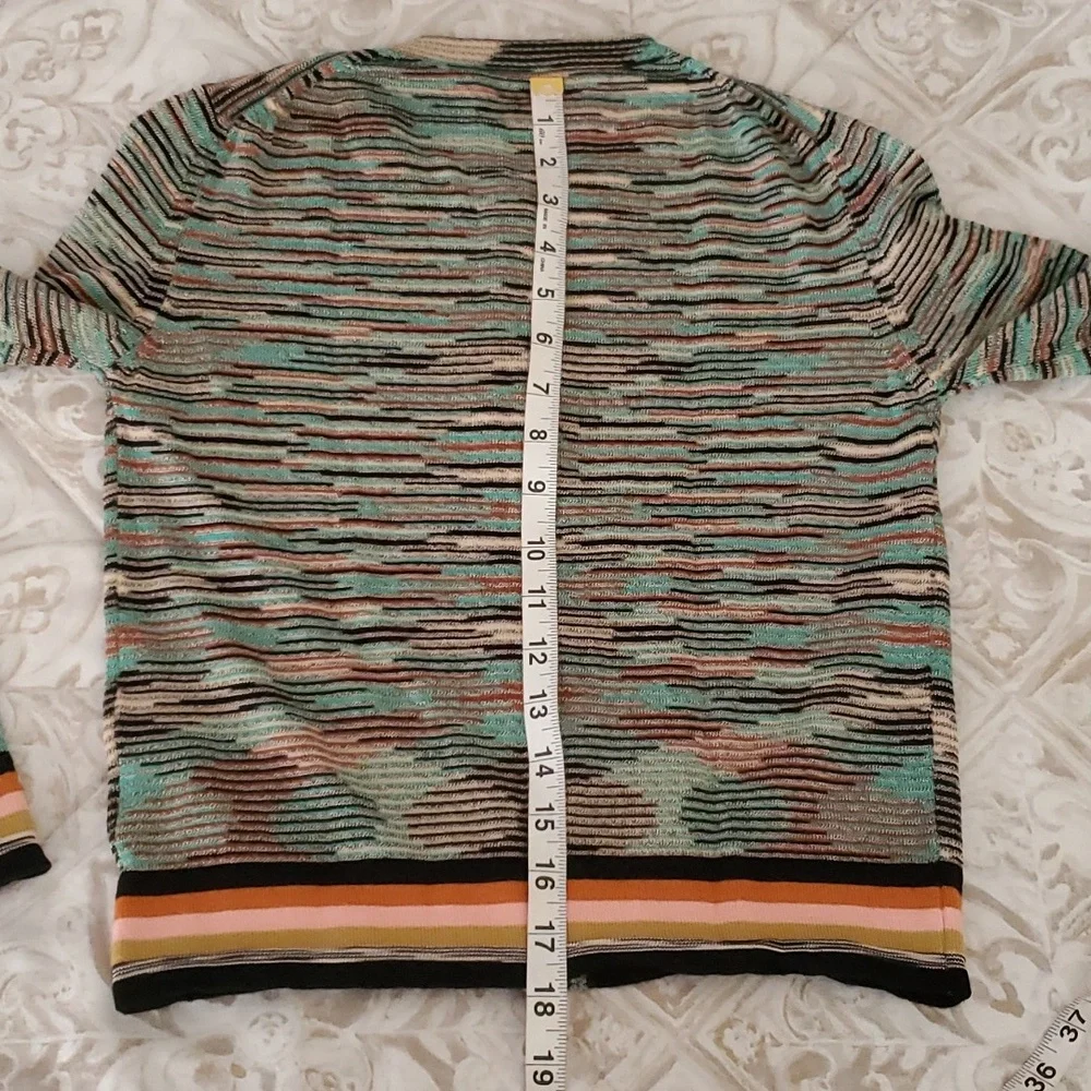 Missoni Multicolor Button Up Cardigan Sweater Size 2. - Picture 9 of 12